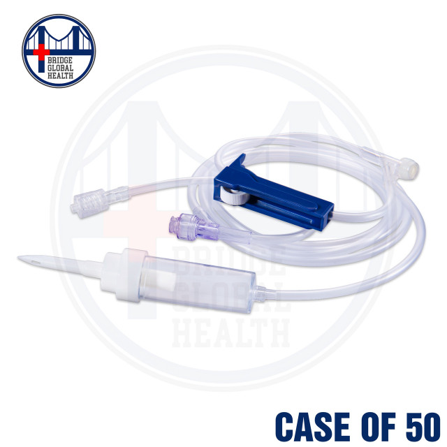 IV Administration Set (15 Drops/mL, 83") with Rotary Luer Lock Adapter (Case of 50)