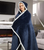 Double Layer Sherpa Hooded Blanket