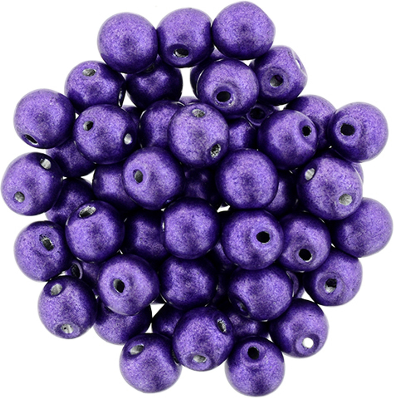 Top Drilled 6mm Saturated Metallic Rounds