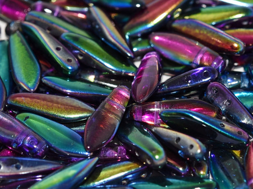 2-Hole Daggers - Crystal Magic Blue