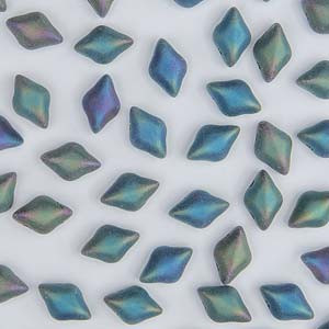 Gem Duo - Jet Green Iris Mat