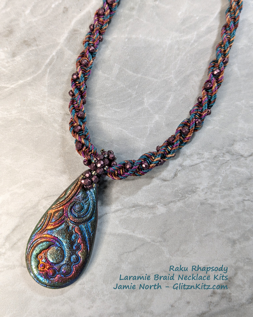 Raku Rhapsody Kumihimo Necklace Kit Raku Rhapsody Kumihimo Necklace Kit