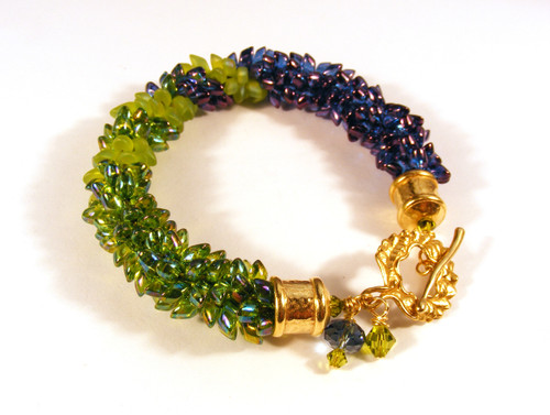 Transitions - Corkscrew Kumihimo Bracelet