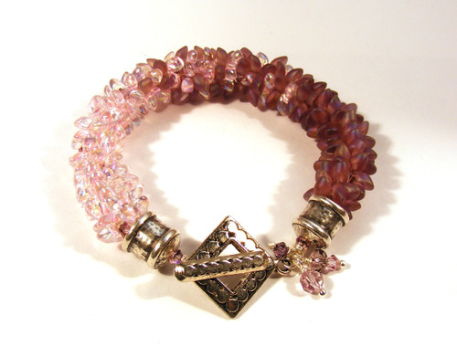 Transitions - Trickle & Fade Kumihimo Bracelet