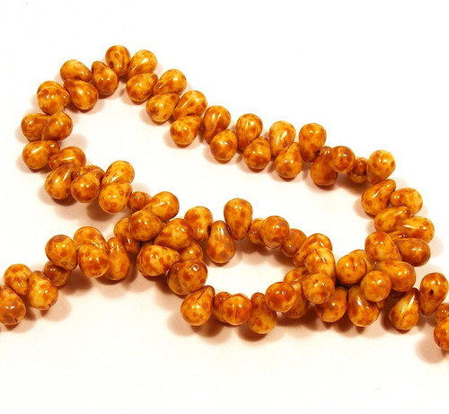 4X6mm Drops - Picasso Lt Beige