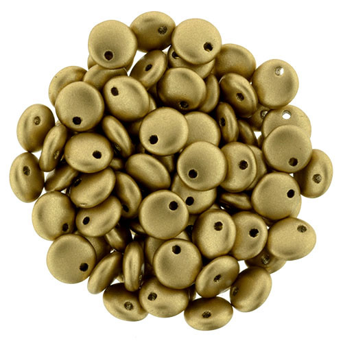 6mm Lentil - Matte Metallic Flax