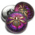 18mm Volcano with Gold Dragonfly Button