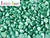 Button Beads - Alabaster Metallic Emerald