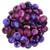 6mm Lentil - Mirrored Fuchsia Grape
