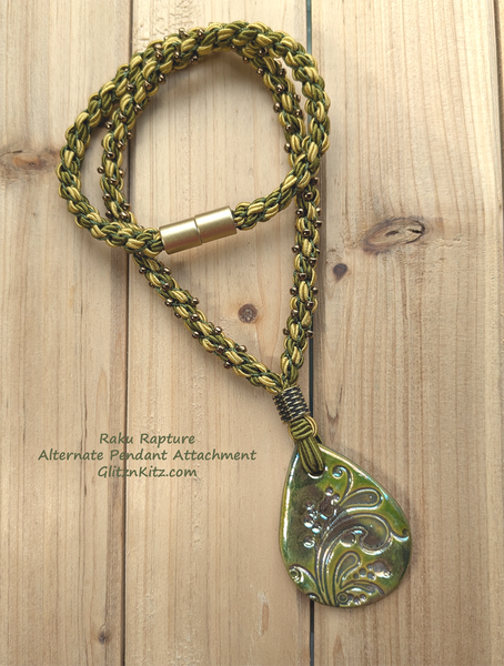 Raku Rapture - Kumihimo Pendant Necklace Kit