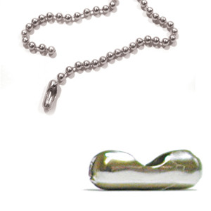 Ball Chain & Connector 24" - 2mm