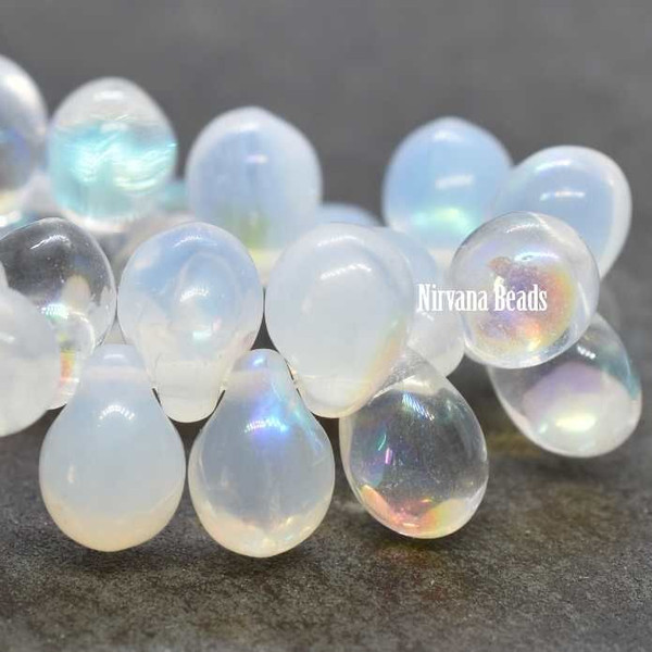 5X7 Drops - Transparent and White AB