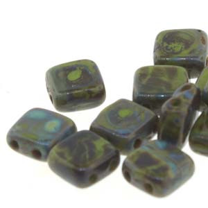 6mm 2H Tile - Opaque Olive Picasso