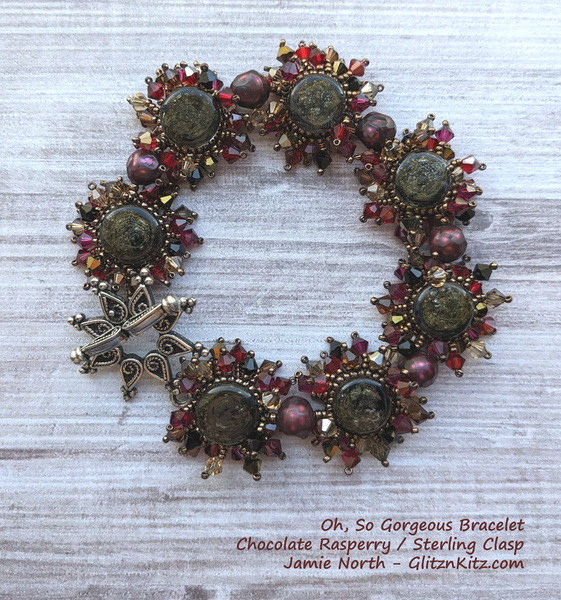 Sample - Oh, So Gorgeous! Chocolate Raspberry Bracelet