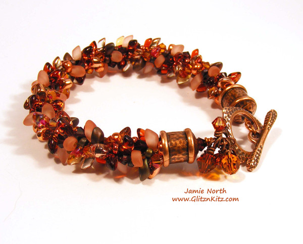 Sample - Bead-It-Up Canadian Maple Kumihimo Bracelet