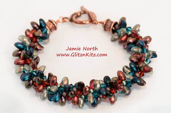 Sample - Pretty Petals Moroccan Kumihimo Bracelet