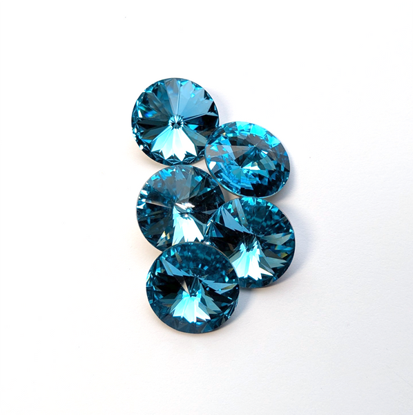 Swarovski 1122 - 18mm Aquamarine Rivoli