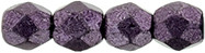 3mm Fire Polished - Saturated Metallic Tawny Port