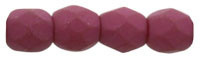 3mm Fire Polished - Saturated Fuchsia Matte