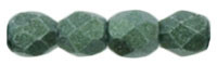 3mm Fire Polished - Metallic Suede Lt Green