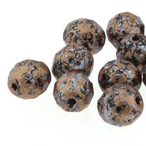 4mm Fire Polished - Tweedy Lt Copper