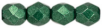 4mm Fire Polished - Saturated Metallic Martini Olive (50 pcs) 