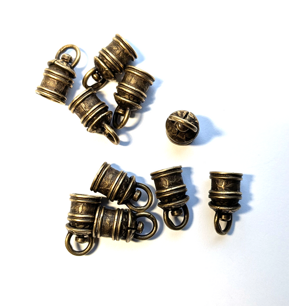 Rotating Ends Caps Flowers - 5mm ID (ea)