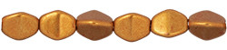 Pinch Beads - Saturated Metallic Russet Orange