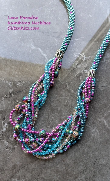 Lava Paradise Kumihimo Necklace Kit
