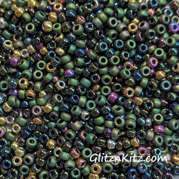  Metallic Forest - Sz 8 Seed Bead Mix