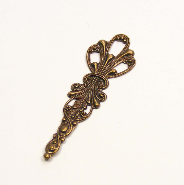 Openwork Stamping 56.5mm - Oxidized Brass