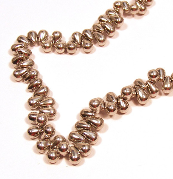 4X6mm Drops - Silver