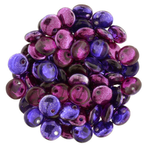 6mm Lentil - Mirrored Fuchsia Grape
