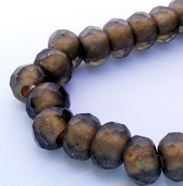 Smoky Topaz Roller Beads