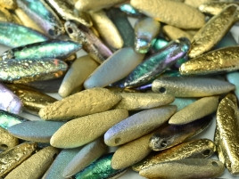 Daggers - Etched Crystal Golden Rainbow