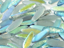 Daggers - Etched Crystal Blue Rainbow