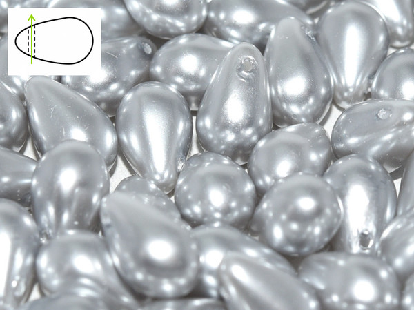 6X9mm Drops - Platinum