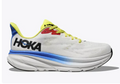 M Hoka Clifton 9 White/Virtual blue