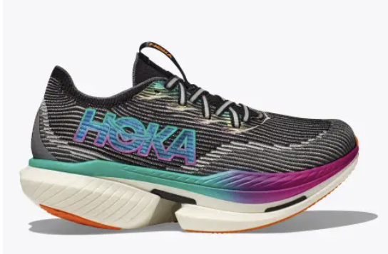 U Hoka Cielo X1 Black/Electric Aqua WAS €275 - Runzone