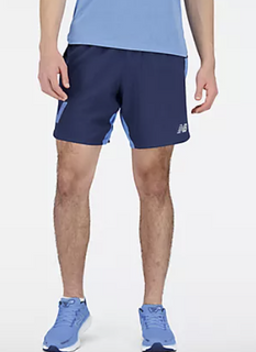 M New Balance Graphic Impact Run Short Navy