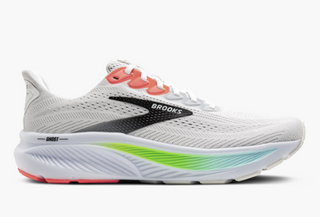 M Brooks Ghost 17 White/Pink Clay/Gecko