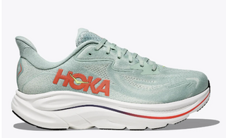 M Hoka Clifton 10 WIDE Sage/Neon Flame