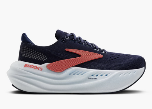 W Brooks Glycerin Max Peacoat Blue Ribbon/Hot Coral