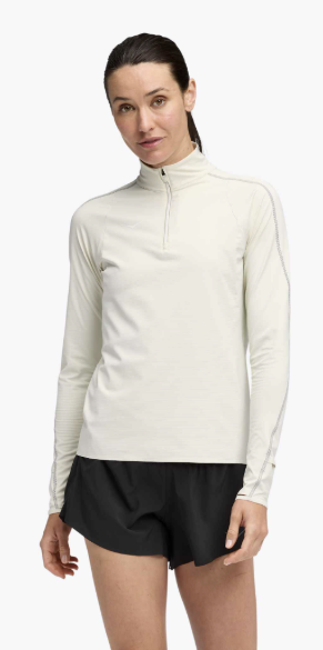 W Hoka Glidetech 1/4 Zip Truffle Salt