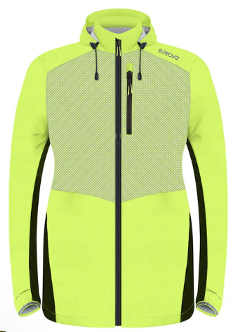 W Proviz Lumina Reflective Waterproof Running Jacket Yellow