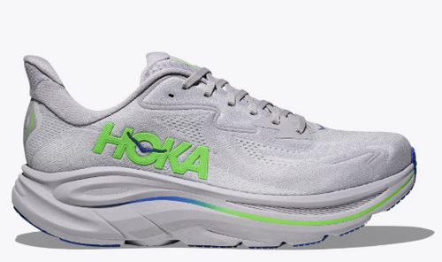M Hoka Clifton 10 Ash Grey/Neon Green