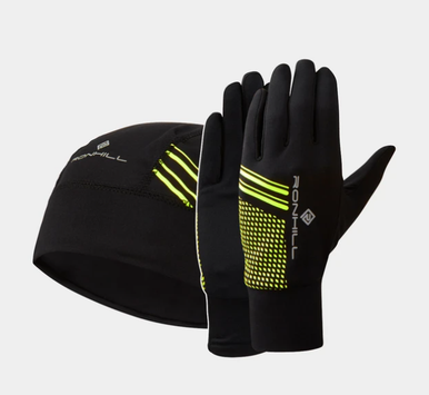 Beanie Ronhill Afterlight Gloves Ronhill Beanie And Glove Set Fluo