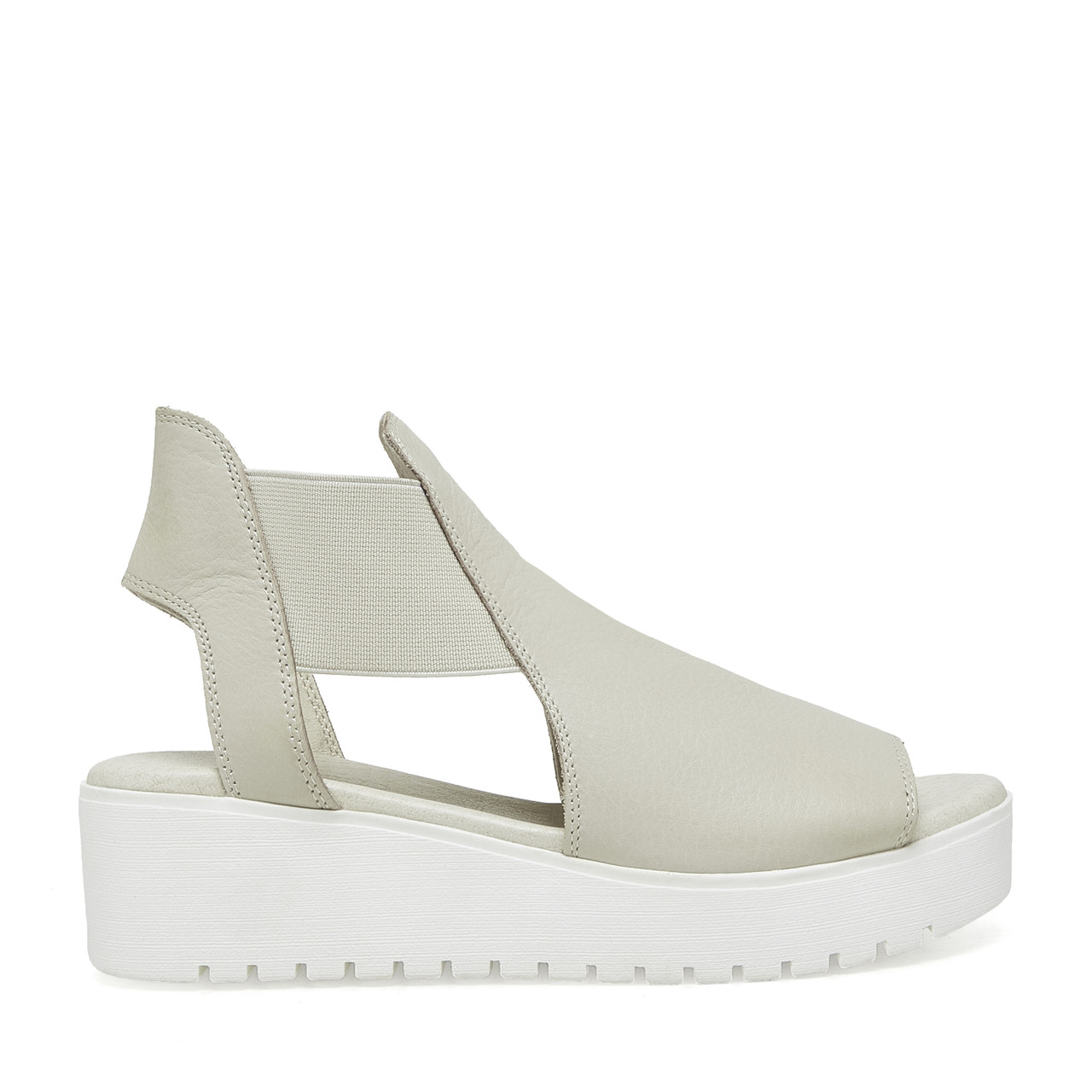 OFF WHITE SATIN ZIPTIE SANDAL サイズ38 OZIE Sandal Almond - Silent D