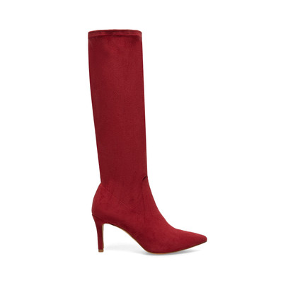 Lucious Red Stretch Microsuede