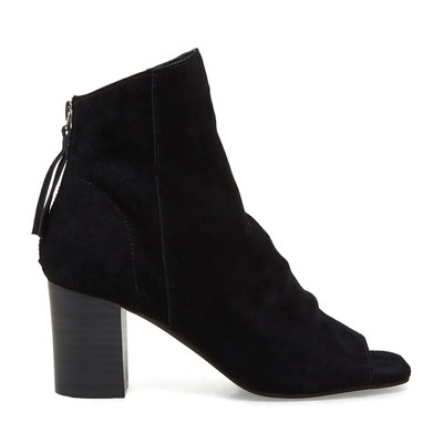 ロングブーツ OFF WHITE Black Leather Spring Ankle Boots Boots - Ankle boots - Silent D